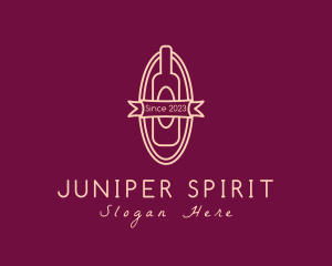 Wine Liquor Bottle logo