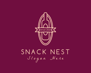 Wine Liquor Bottle logo design