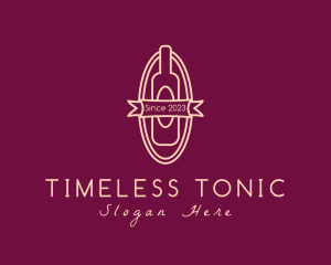 Wine Liquor Bottle logo