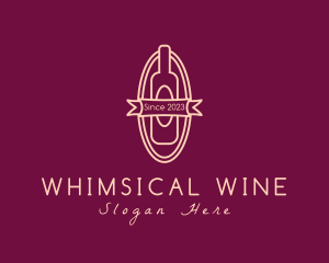 Wine Liquor Bottle logo design