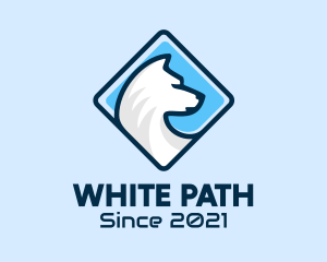 Diamond White Wolf  logo