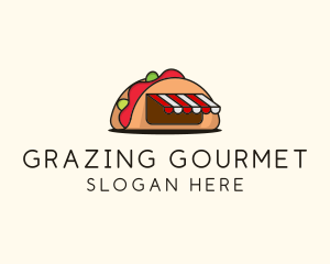 Mexican Taco Food logo design