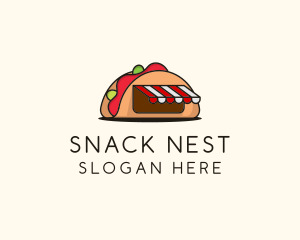 Mexican Taco Food logo design