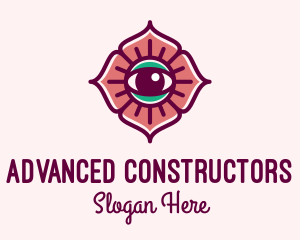 Spiritual Flower Eye logo design