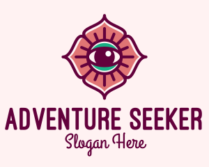 Spiritual Flower Eye logo design