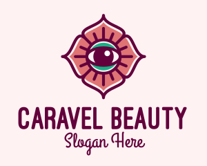 Spiritual Flower Eye logo design