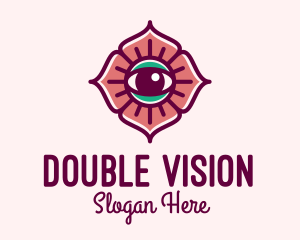 Spiritual Flower Eye logo design