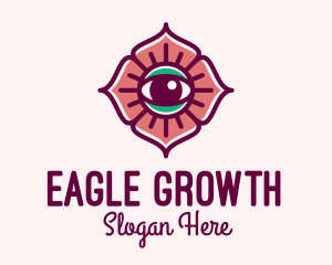 Spiritual Flower Eye logo design