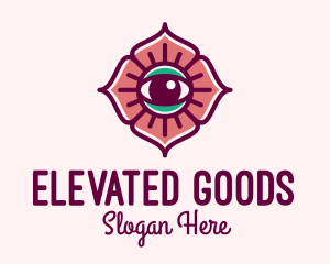 Spiritual Flower Eye logo design