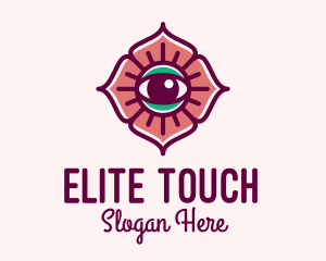 Spiritual Flower Eye logo design