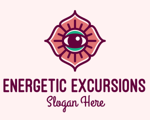 Spiritual Flower Eye logo design