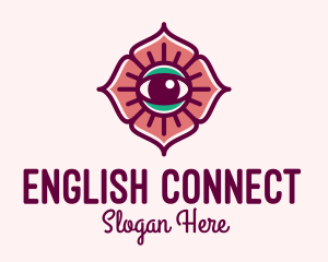 Spiritual Flower Eye logo design