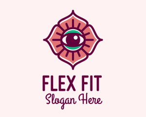 Spiritual Flower Eye logo design