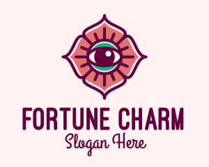 Spiritual Flower Eye logo design