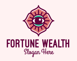 Spiritual Flower Eye logo design