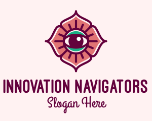 Spiritual Flower Eye logo design