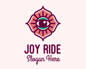 Spiritual Flower Eye logo design