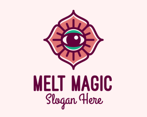 Spiritual Flower Eye logo design