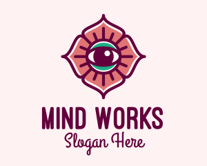 Spiritual Flower Eye logo design