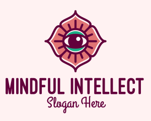 Spiritual Flower Eye logo design