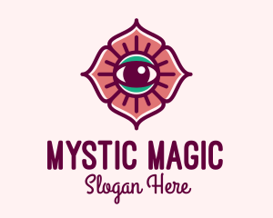 Spiritual Flower Eye logo design