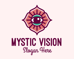 Spiritual Flower Eye logo design