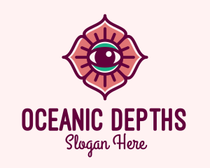 Spiritual Flower Eye logo design