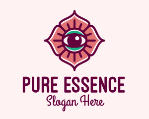 Spiritual Flower Eye logo design