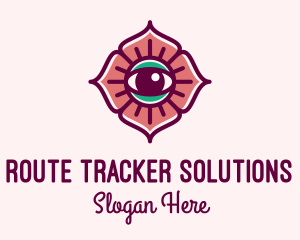 Spiritual Flower Eye logo design