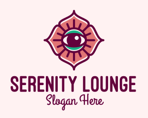 Spiritual Flower Eye logo design