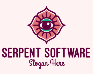 Spiritual Flower Eye logo design