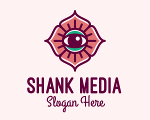 Spiritual Flower Eye logo design