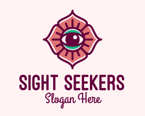 Spiritual Flower Eye logo