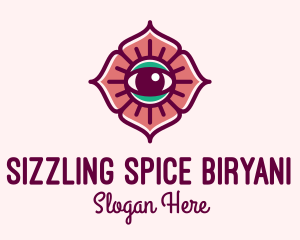 Spiritual Flower Eye logo design