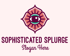 Spiritual Flower Eye logo design