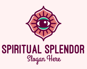 Spiritual Flower Eye logo design