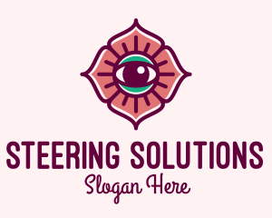 Spiritual Flower Eye logo design