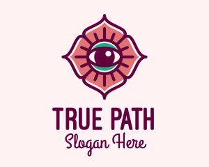 Spiritual Flower Eye logo design