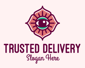 Spiritual Flower Eye logo design