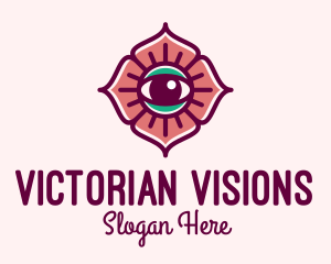 Spiritual Flower Eye logo design