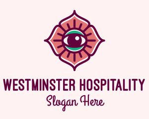 Spiritual Flower Eye logo design