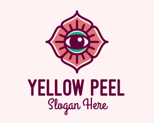 Spiritual Flower Eye logo design