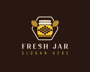 Organic Honey Jar logo design