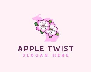 Apple Blossom Michigan logo design