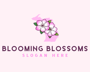 Apple Blossom Michigan logo design