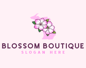 Apple Blossom Michigan logo design