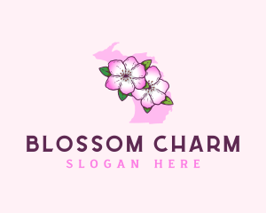 Apple Blossom Michigan logo design