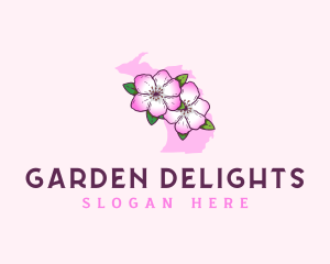 Apple Blossom Michigan logo design