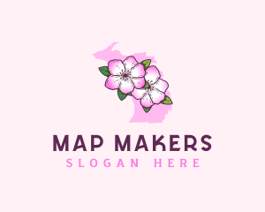 Apple Blossom Michigan logo design