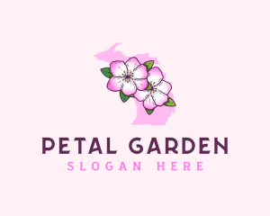 Apple Blossom Michigan logo design